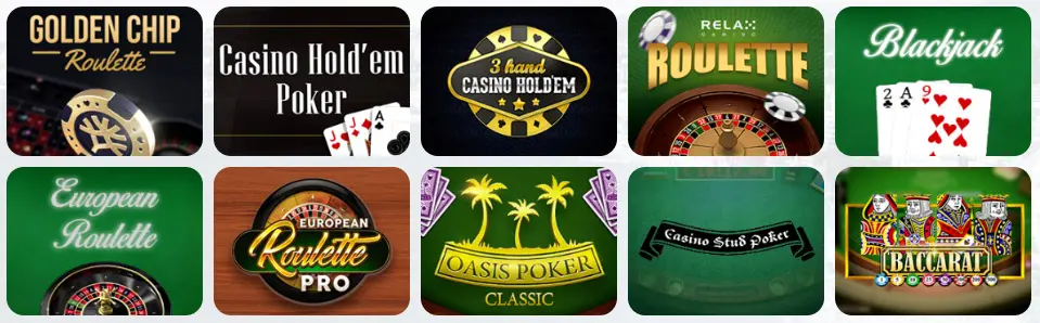 Giochi da tavolo su YouSlots Casino