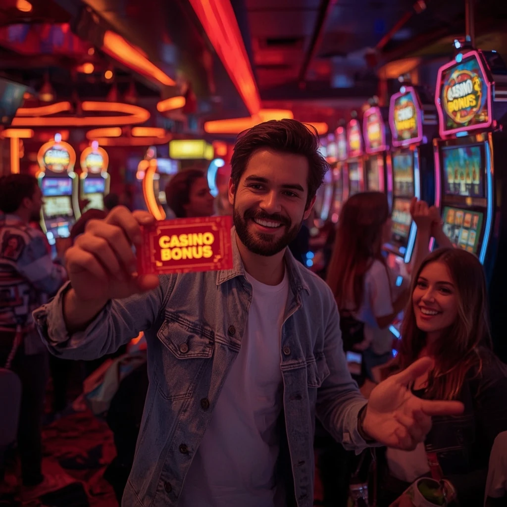 una persona con un bonus casinò Youslots Casino