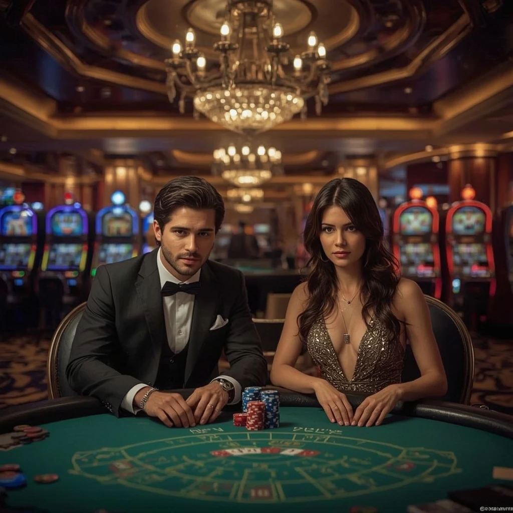 Due giocatori di poker in YouSlots Casino in Italia